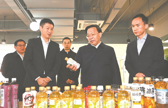 韩俊在合肥市调研现代服务业和民营企业发展情况(图1)